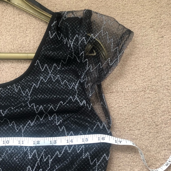 UO Pins & Needles Sheer Back Fit&Flare Dress - Picture 7 of 8